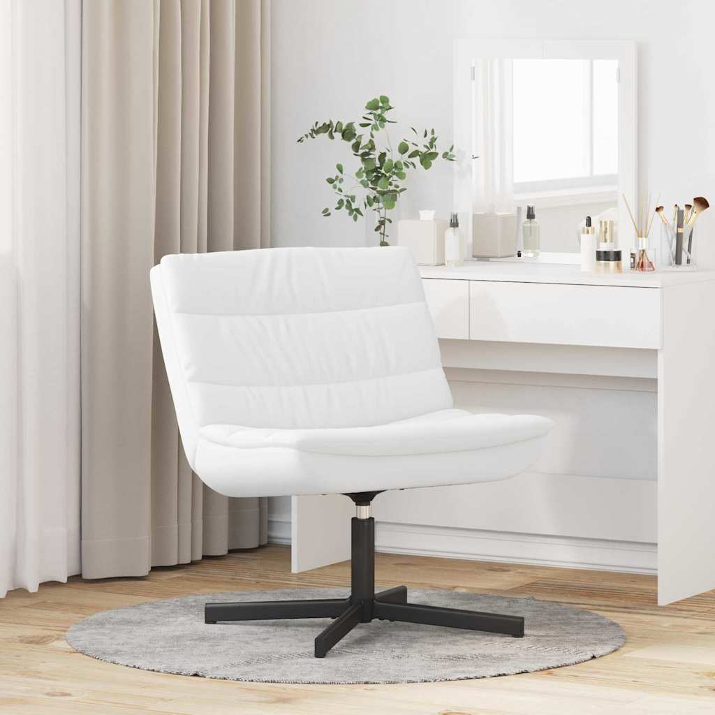Vidaxl draaistoel wit 63 x 75 x 76 cm kunstleer