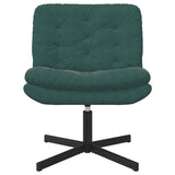 Vidaxl draaibare relaxstoel donkergroen 63 x 75 x 76 cm fluweel