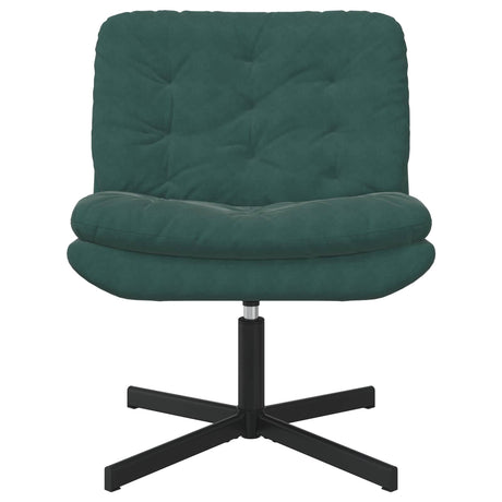 Vidaxl draaibare relaxstoel donkergroen 63 x 75 x 76 cm fluweel