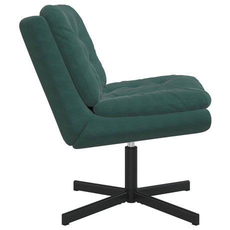Vidaxl draaibare relaxstoel donkergroen 63 x 75 x 76 cm fluweel