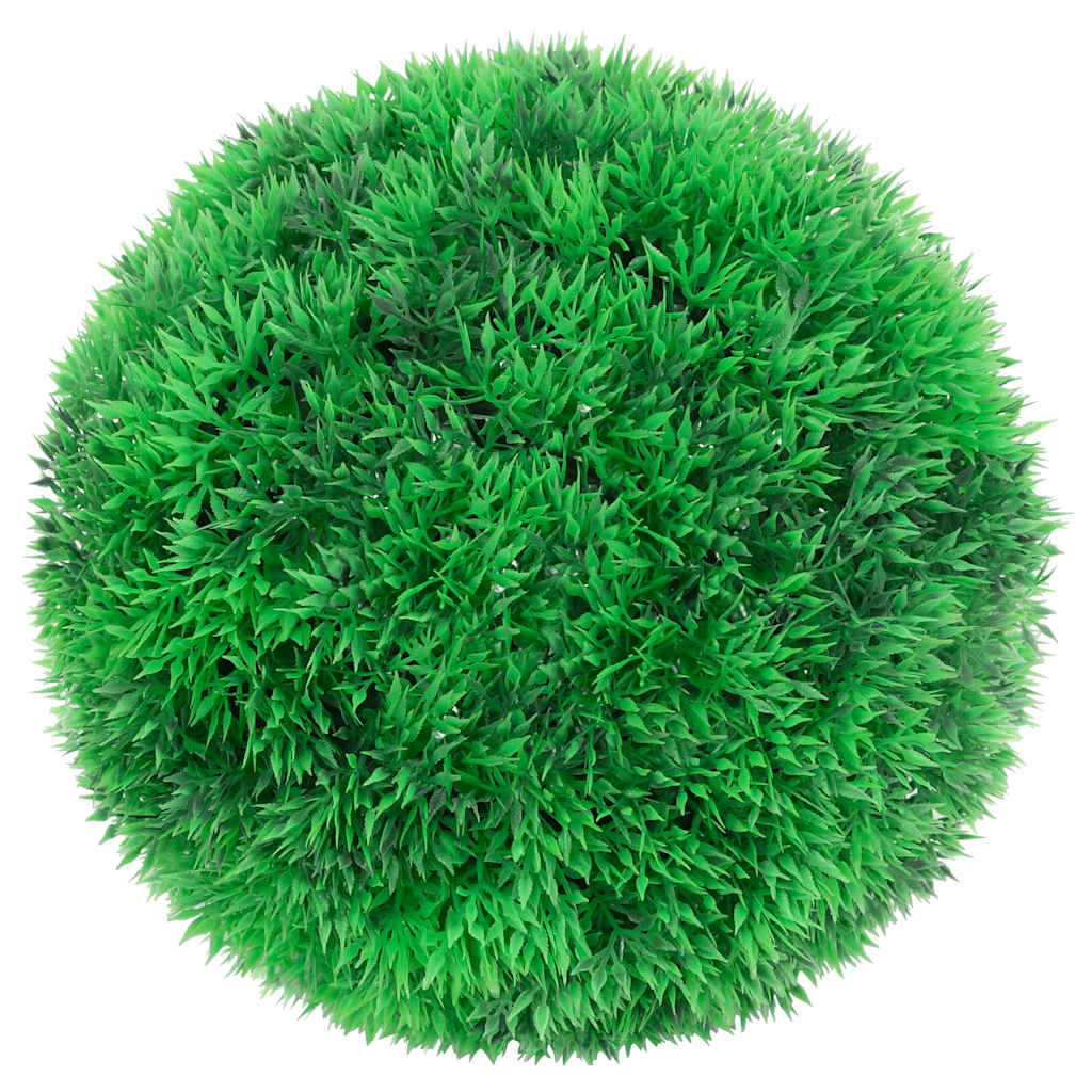 Vidaxl kunstbuxusballen met led-verlichting 2 st 22 cm groen