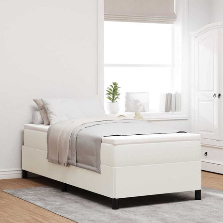 Vidaxl boxspringbed crème 80 x 200 cm katoen stof
