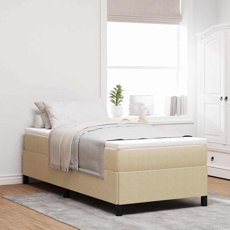 Vidaxl boxspringbed grijs groen 80 x 200 cm katoen stof