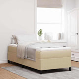 Vidaxl boxspringbed grijs groen 100 x 200 cm katoen stof