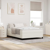 Vidaxl boxspringbed crèmekleurig 140 x 190 cm katoen stof