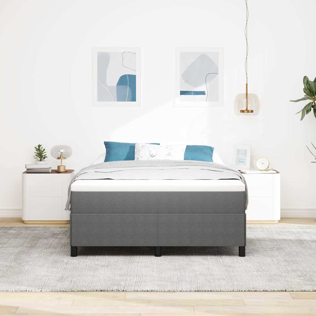 Vidaxl boxspringbed lichtgrijs 160 x 200 cm katoen stof