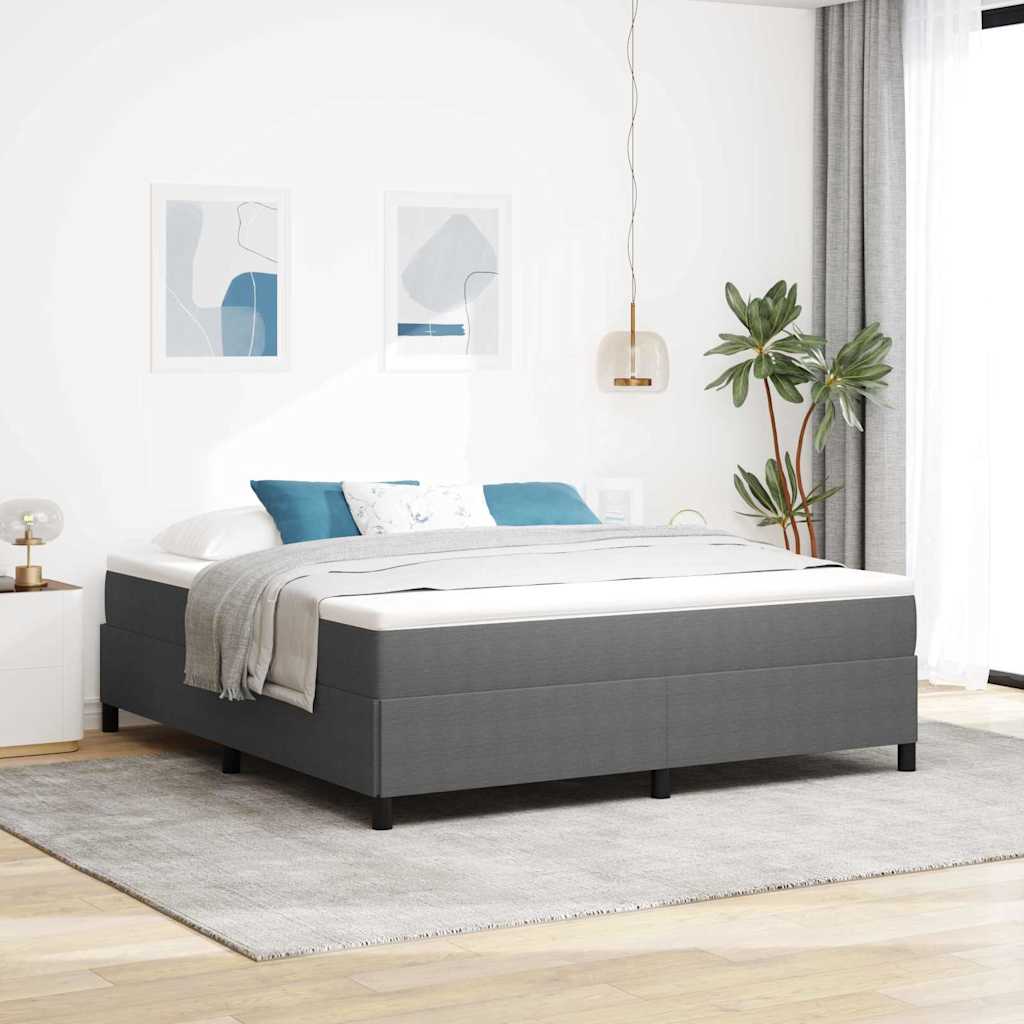 Vidaxl boxspringbed lichtgrijs 180 x 200 cm katoen stof
