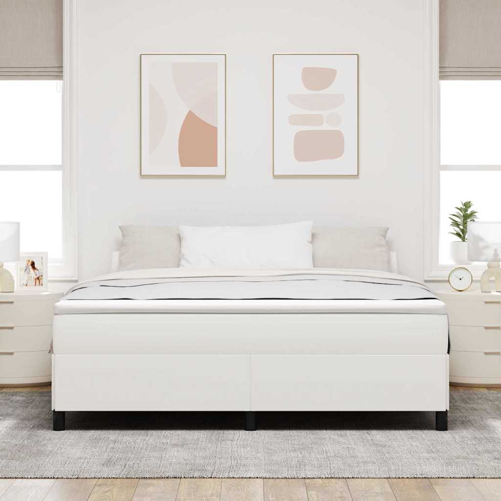 Vidaxl boxspringbed crèmekleurig 180 x 200 cm katoen stof