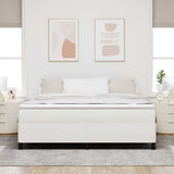 Vidaxl boxspringbed crèmekleurig 180 x 200 cm katoen stof