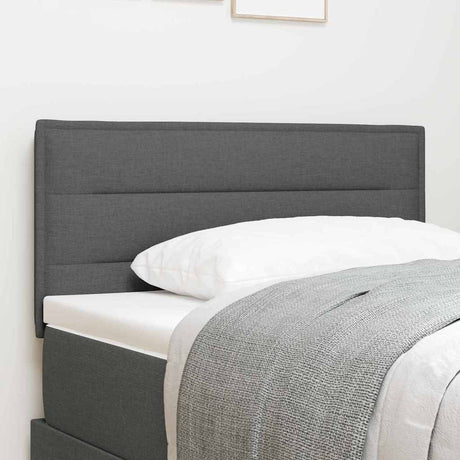Vidaxl hoofdbord donkergrijs stof