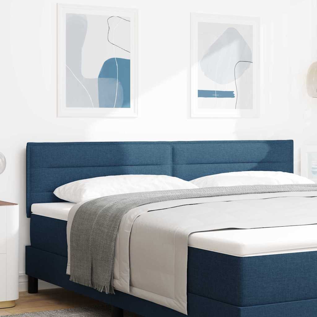 Vidaxl hoofdbord blauw stof