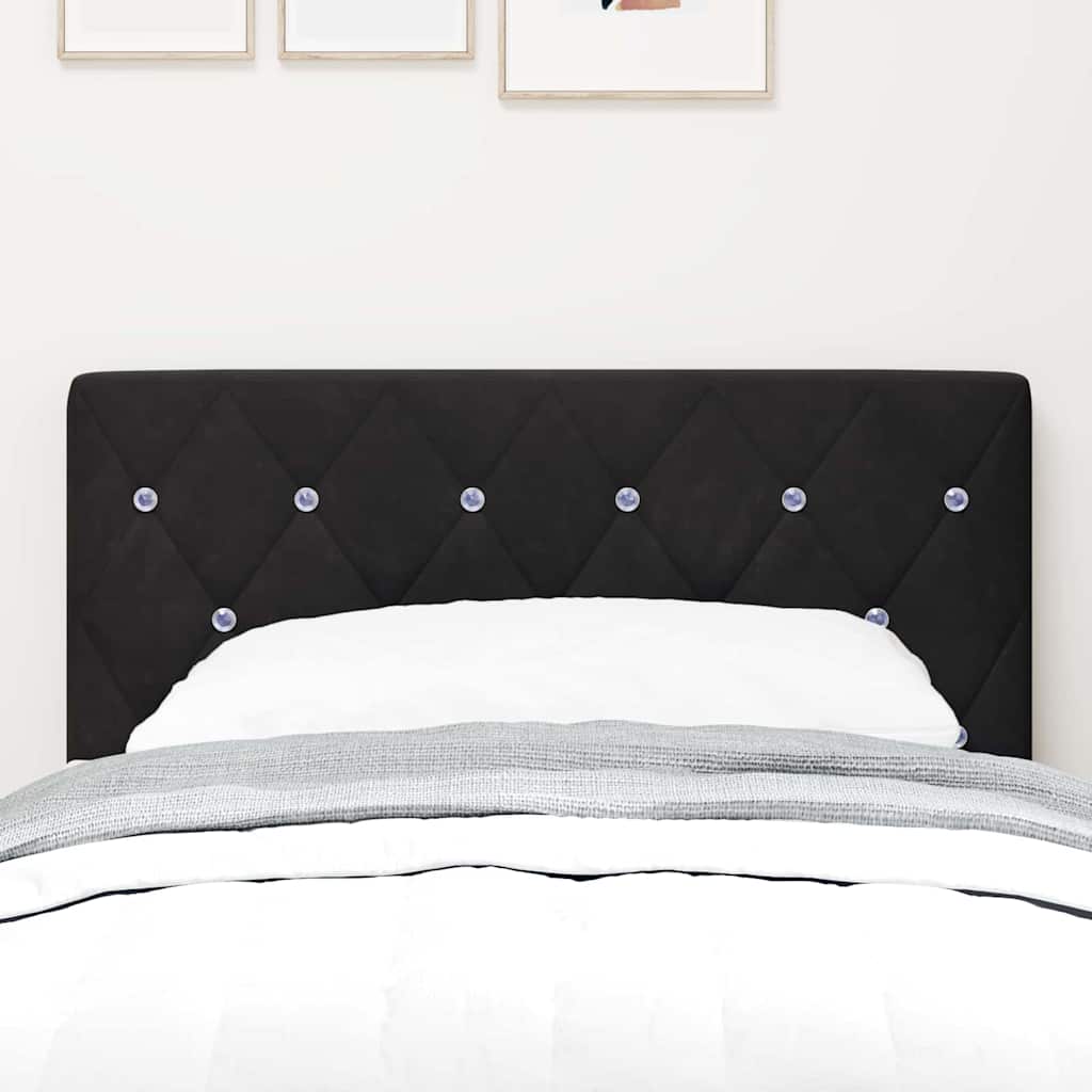 Vidaxl hoofdbord zwart 80 cm fluweel