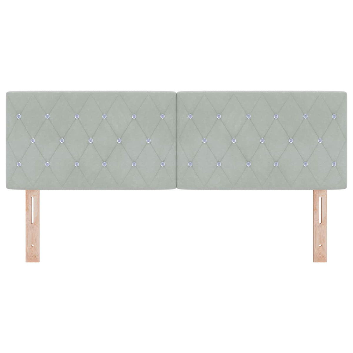 Vidaxl hoofdbord lichtgrijs 144 cm fluweel
