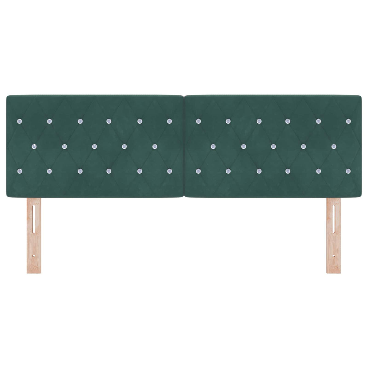 Vidaxl hoofdbord donkergroen 160 cm fluweel