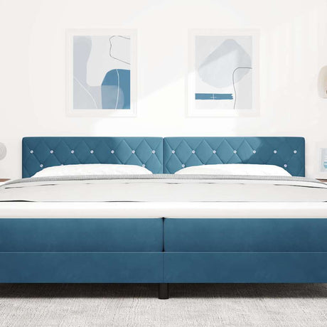 Vidaxl hoofdbord donkerblauw 200 cm fluweel