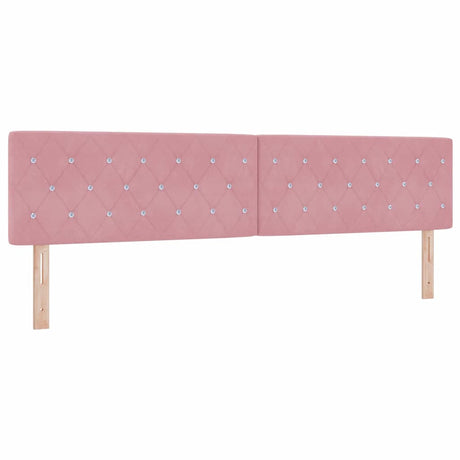 Vidaxl hoofdbord roze 200 cm fluweel