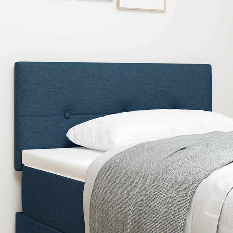 Vidaxl in hoogte verstelbaar hoofdbord met hoofdeinde blauw 80 cm stof