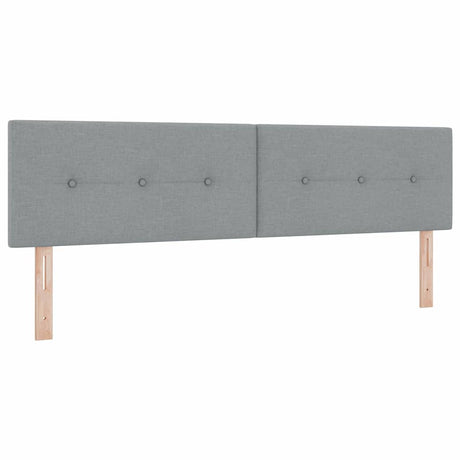 Vidaxl in hoogte verstelbaar hoofdbord lichtgrijs 180 cm stof