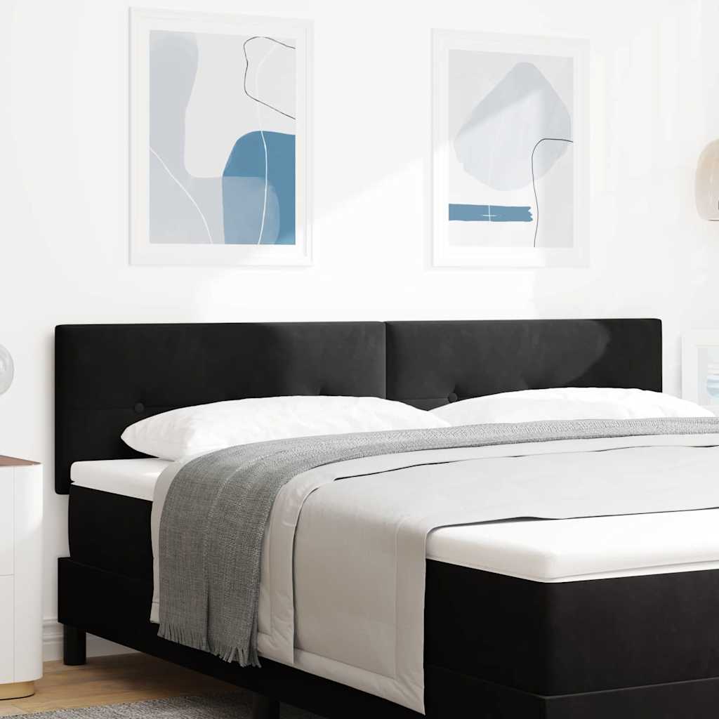 Vidaxl hoofdbord zwart 180 cm fluweel