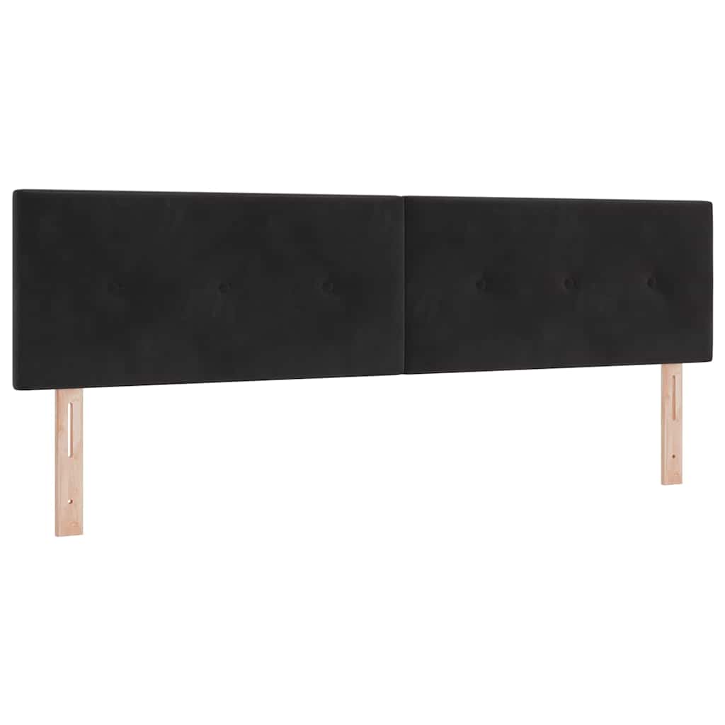 Vidaxl hoofdbord zwart 180 cm fluweel