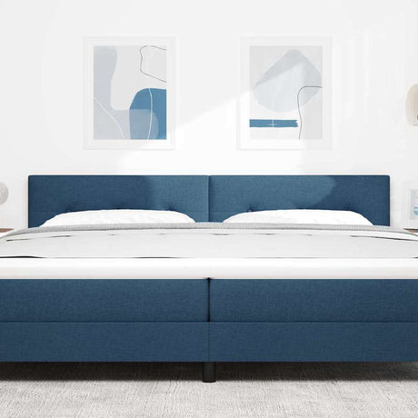 Vidaxl in hoogte verstelbaar hoofdbord blauw 200 cm stof