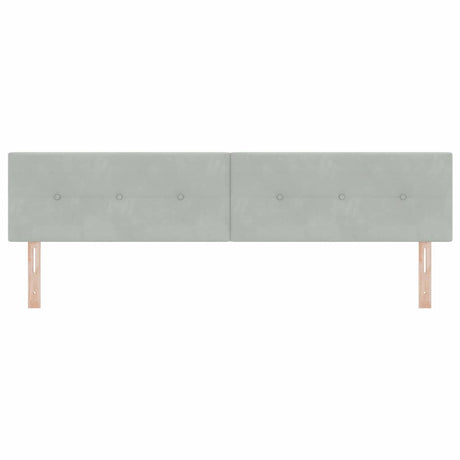 Vidaxl hoofdbord lichtgrijs 200 cm fluweel