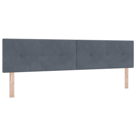 Vidaxl hoofdbord donkergrijs 200 cm fluweel