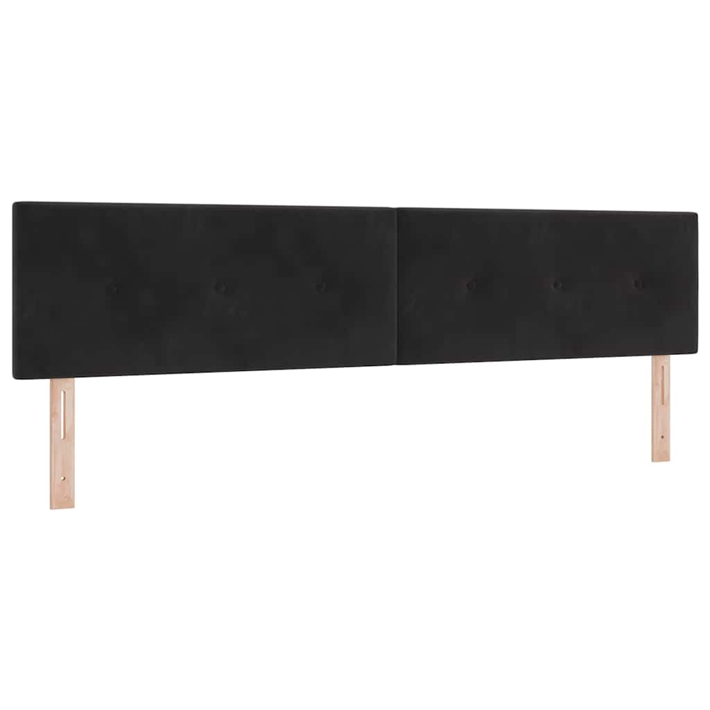 Vidaxl hoofdbord zwart 200 cm fluweel