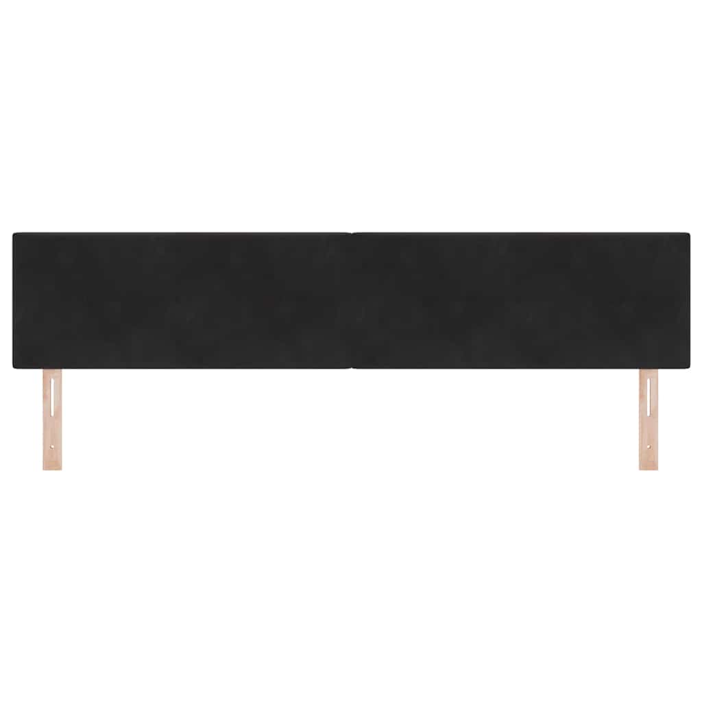 Vidaxl hoofdbord zwart 200 cm fluweel