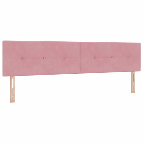 Vidaxl hoofdbord roze 200 cm fluweel