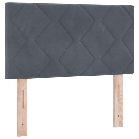 Vidaxl hoofdbord donkergrijs 80 cm fluweel