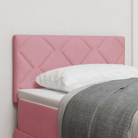 Vidaxl hoofdbord roze 80 cm fluweel