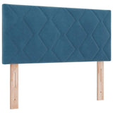 Vidaxl hoofdbord donkerblauw 90 cm fluweel