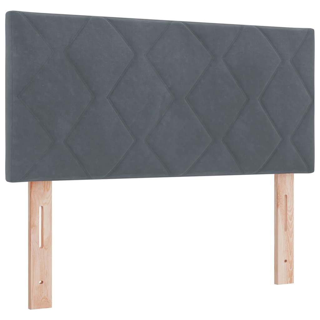 Vidaxl hoofdbord donkergrijs 100 cm fluweel