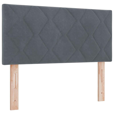 Vidaxl hoofdbord donkergrijs 100 cm fluweel
