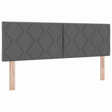 Vidaxl hoofdbord donkergrijs 144 cm stof