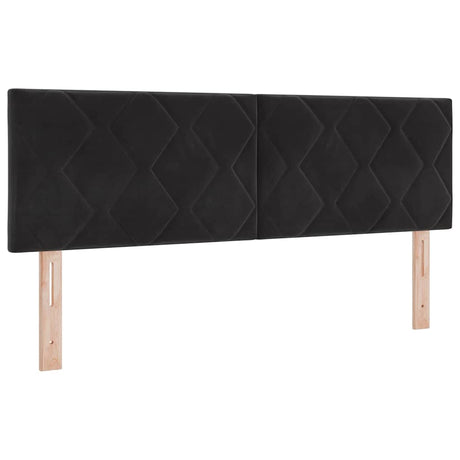 Vidaxl hoofdbord zwart 144 cm fluweel