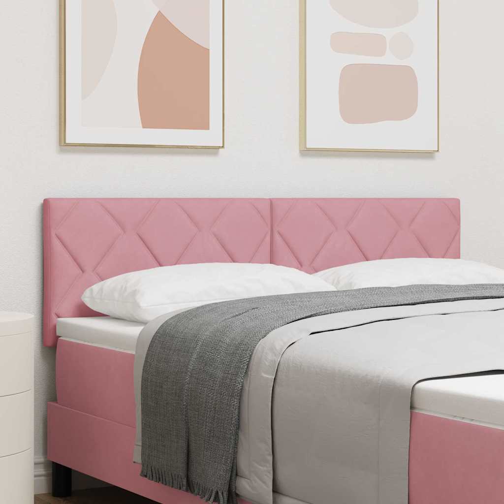 Vidaxl hoofdbord roze 144 cm fluweel