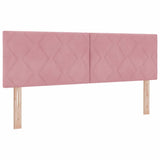 Vidaxl hoofdbord roze 144 cm fluweel