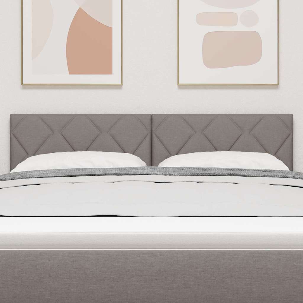 Vidaxl hoofdbord taupe stof