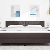Vidaxl hoofdbord donkerbruin 180 cm stof