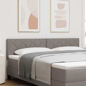 Vidaxl hoofdbord taupe stof