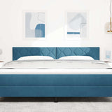 Vidaxl hoofdbord donkerblauw 180 cm fluweel