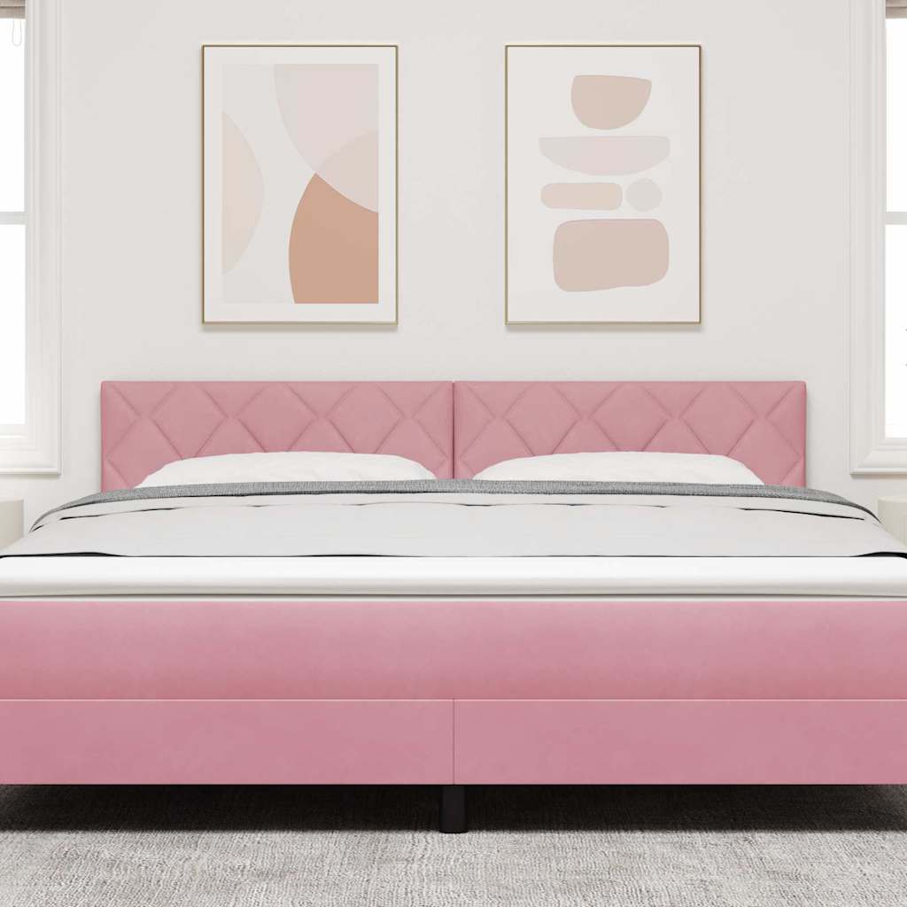 Vidaxl hoofdbord roze 180 cm fluweel