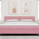 Vidaxl hoofdbord roze 180 cm fluweel