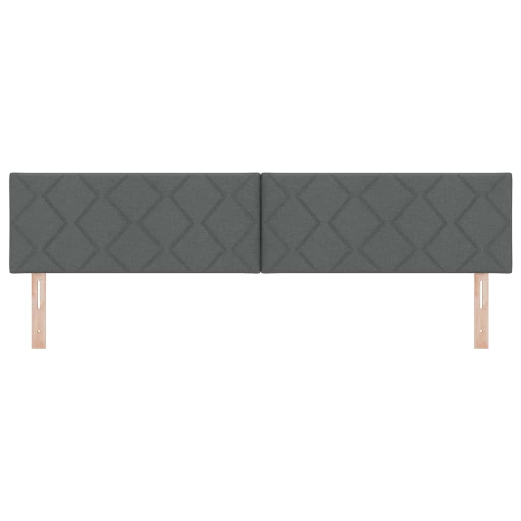Vidaxl hoofdbord donkergrijs 200 cm stof