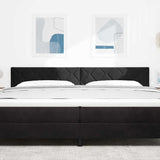 Vidaxl hoofdbord zwart 200 cm fluweel