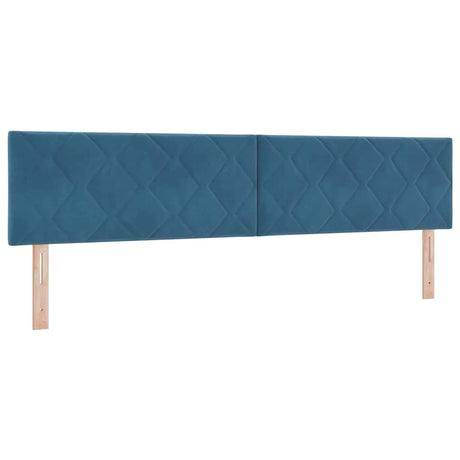 Vidaxl hoofdbord donkerblauw 200 cm fluweel