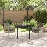 Vidaxl tuinstoel 2 st grijs poly rattan