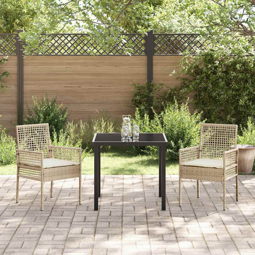 Vidaxl tuinstoel 2 st beige poly rattan